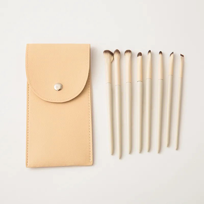 8-Pcs Eye Makeup Brush Set with Case – Soft Bristles, High-Quality Eyeshadow & Blending Brush Kit - 图片 2