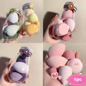 6-Pcs Makeup Sponge Set – Soft & High-Quality Beauty Blenders